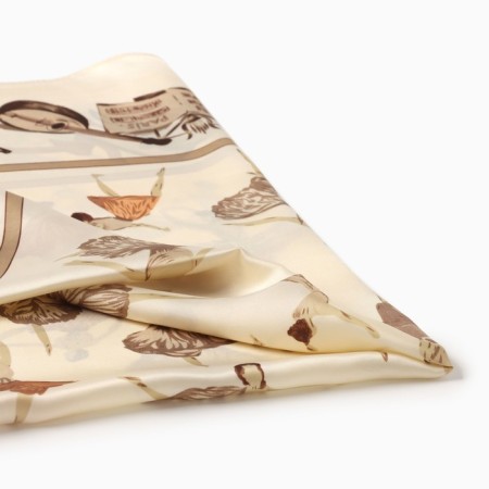 Women's scarf minku rr 70*70 cm, col. beige-1