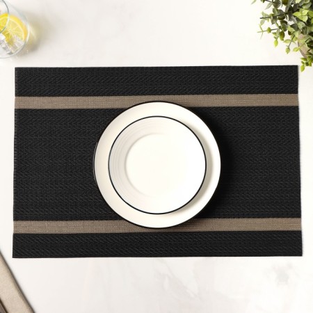 Serving napkin on the Rona table, 45 × 30 cm, black color-4