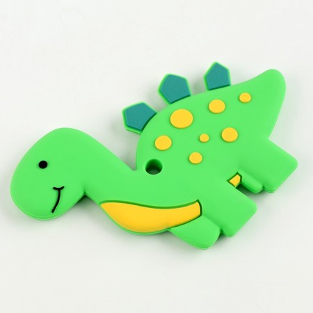 Silicone teething for dino teeth, green color-1