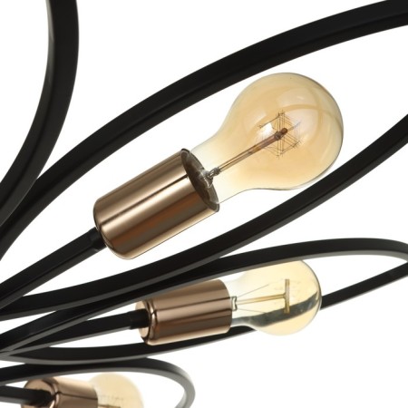 Chandelier 2138/8 E27 40W black and gold 80x80x20 cm Bayerlux-4