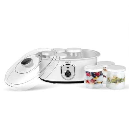 Yogurtnitsa Centek CT-1442, 17 W, 0.2 l, 7 containers, glass, gray-4