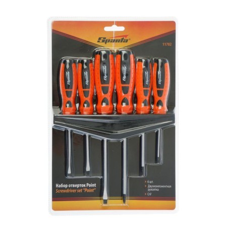 Set of screwdrivers Sparta Point, 6 pcs., Two -component handles-1