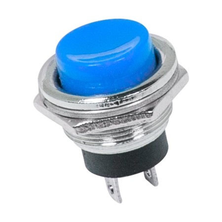 Switch-Knopka Metal 250V 2A (2C) OFF- (ON) Ø16.2 Blue (RWD-306) Rexant