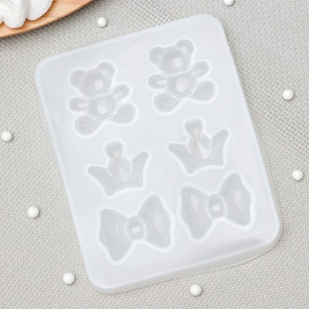 Mold "Princess Partys", silicone, 12 × 9.5 × 1 cm, cell 3.5 × 3 cm-1