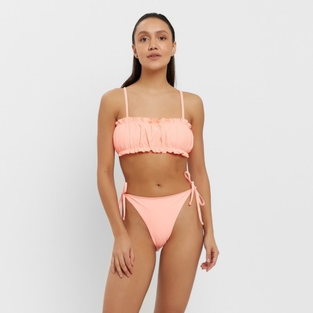 Women's swimsuit with a top bando Minaku color peach color, size 48