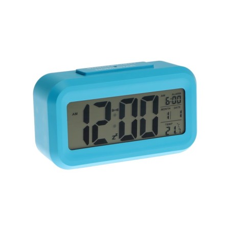 Homestar HS-0110, an alarm clock, temperature, backlight, 3HAAA, blue
