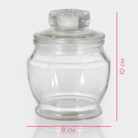 Glass jar for spices of the Kalipso Dolyan, 200 ml, 10 × 8 cm-2