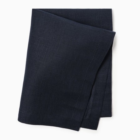 Set of Ethel Linen Collection Ethel 30x40 cm - 4 pcs, dark blue, 100% flax 170 g/m2-7