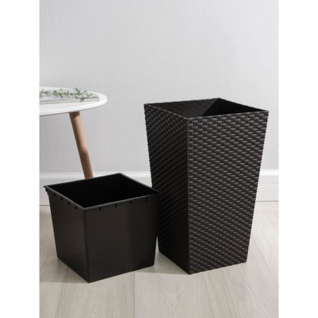 Kashpo for flowers with an insert "Ratang", 21 l (11.2 l), brown color-3