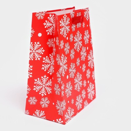 Gift, laminated, "snowflakes", 18 x 23 x 10 cm-2