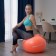 Fitball ONLYTOP, D = 65 cm, 900 g, anti -wings, Orange color