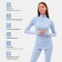 Women's thermal underwear (longshit, leggings) minku Blue color, river 44