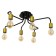 Chandelier 2721/6 E27 40W black and gold 60x60x30 cm