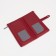 Women's wallet on the button, burgundy color