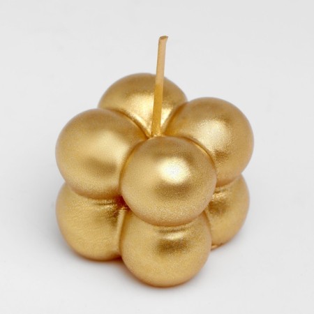 Figure candle "Babble" Small Cube, 3.5x3.5x3.5 cm, gold-2