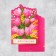Postcard "Happy Birthday", flowers, 19 × 29 cm