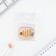A wooden key key, the token "loves you" 3.5 x 4.5 cm