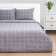 Bed linen Ethel 2SP "Cell" Tsv. Sery, 187x215cm, 208x220 cm, 52x73-2pcs, flannel