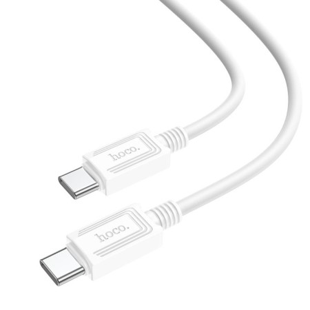 Hoco X73, Type-C cable-Type-C, 60W, 3 A, 1 m, data transfer, PVC, white