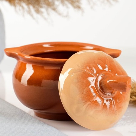 Ceramic pot for baking "meadow" 0.6l-1