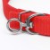 Two -layer collar with a swivel 58 x 3 cm, polyester, red