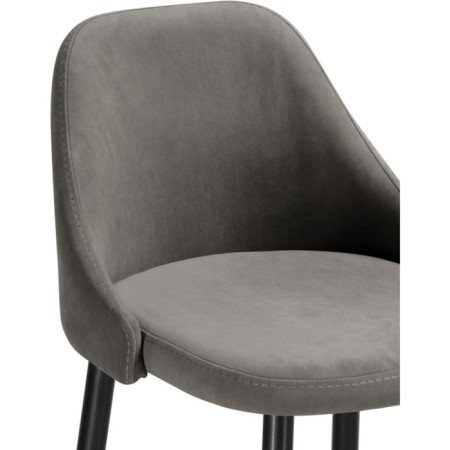 Harmar jama metal/velor, black/gray 46x53x90 cm-4