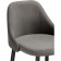 Harmar jama metal/velor, black/gray 46x53x90 cm