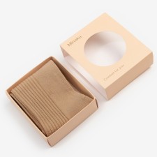 Women's socks minku beige color, size 36-39 (23-25 ​​cm)