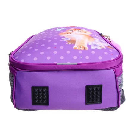 School backpack 38 x 30 x 16 cm, ergonomic back, Stavia "Red cat"-6