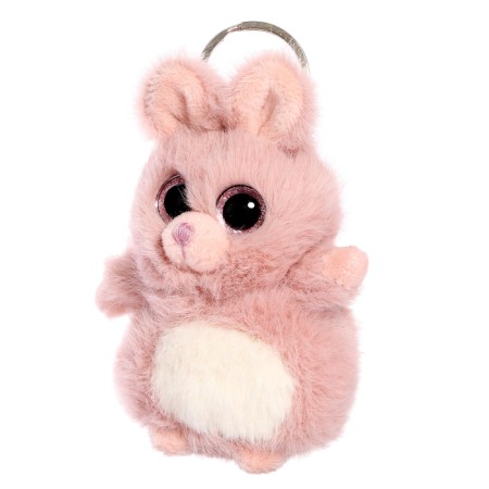 Soft toy "Bunny", pink color, 13 cm-1