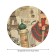 The tablecloth “Kabar Paris”, round, oxford, elastic band, size 120x120 cm, diameter 75-100 cm
