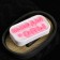 Figure soap "soap for *experience" pink on white, 70g
