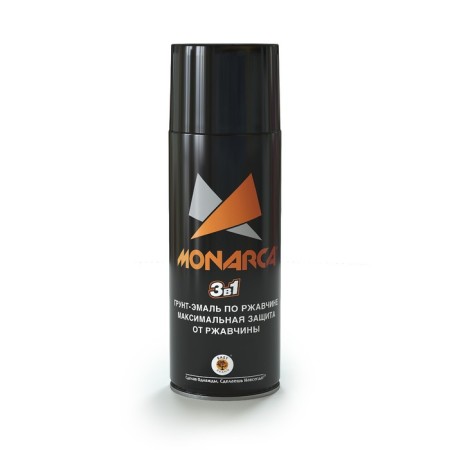 Soil-enamel in rust 3B1 aerosol Monarca 520 ml, Ral9005 Black glossy