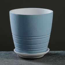 Flower pot 3 l prestige gray-blue No. 2