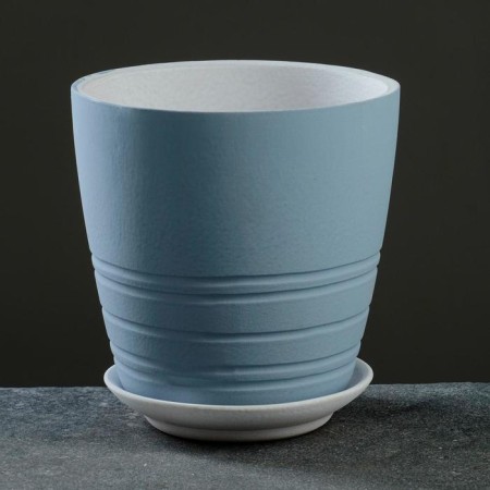 Flower pot 3 l prestige gray-blue No. 2