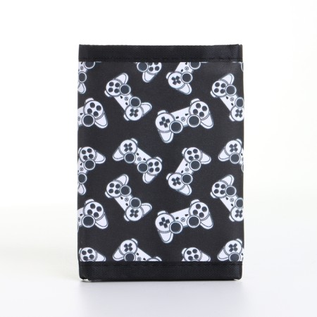 Children's wallet on Velcro "chosen", black color-1