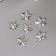 Decor for creativity Metal "Stars" silver set 50 pcs 1x1 cm