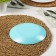 Dessert plate Lillie Turquoise, D = 18 cm, blue color