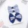 Hair clip "Beauty" (set of 3 pcs) peas, 4 cm, white and blue