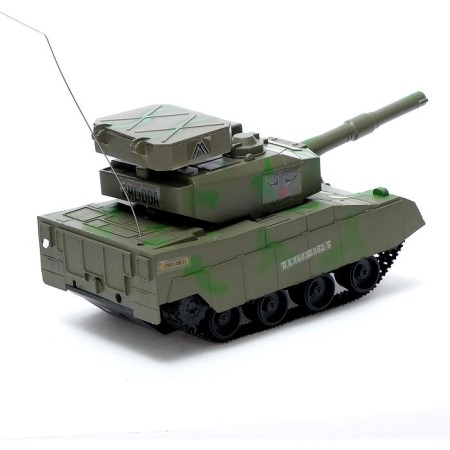Radio -controlled “Victory” tank shoots with bullets, with a battery-2