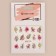 Slider - Nail design "Japanese Sakura", packing 6 pcs, multi -colored