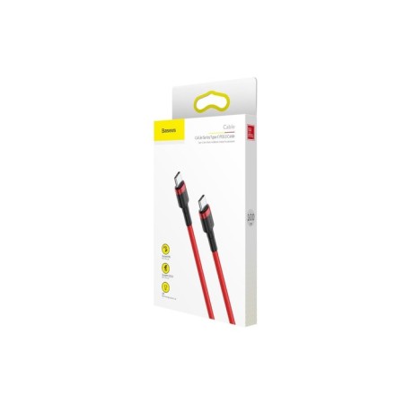 Baseus cable, type-C-type-C, 3A, 1 m, red-8
