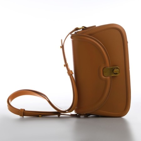 Women's bag Textura, messenger, medium size, color dark beige-7