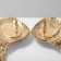 Hanging earrings with rhinestones "Burleske" Sunny shine, colored in gold, 9 cm