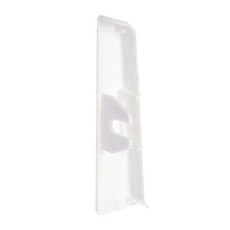 End (pair) for skirting board 85mm "decoration", 001-g white glossy-1