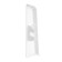 End (pair) for skirting board 85mm "decoration", 001-g white glossy
