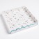 Box for confectionery products with PVC Happy New Year, 21 x 21 x 3 cm, new year