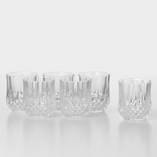 Longchamp glasses set, 320 ml, crystal glass, 6 pcs