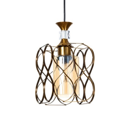 Bayerlux lamp "Infinity" E27 40W gold 15.5x15.5x18-118 cm-1
