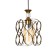 Bayerlux lamp "Infinity" E27 40W gold 15.5x15.5x18-118 cm
